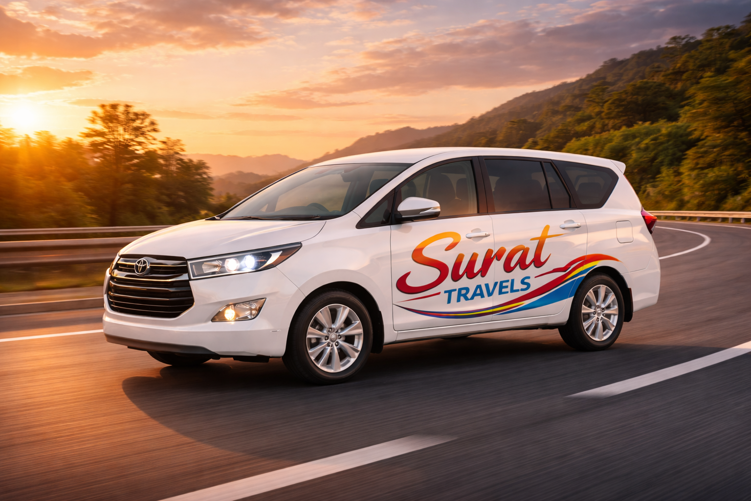 Toyota Innova Crysta - Vapi to Bhavnagar taxi